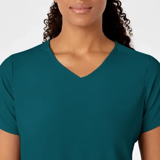 Wink W123 Women's Y-Neck Wrap Scrub Top image {3}