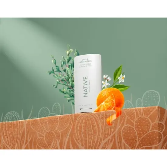 Native Deodorant - Sage & Sweet Citrus - 2.65oz image {4}