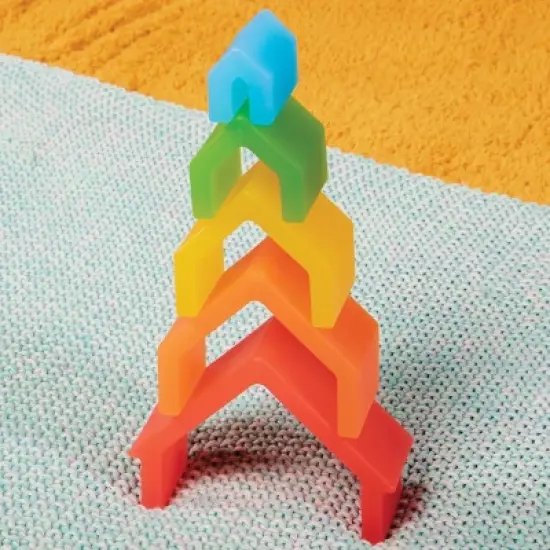 Kaplan  Early Learning Discovery Stackers - Rainbow House - 5 Pieces image {5}
