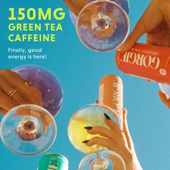 Gorgie Peach Tea Energy Drink - 12 fl oz Can image {11}