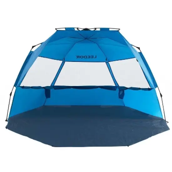 Leedor Outdoor Automatic Pop Up Sun Shade Canopy 4 People Beach Shelter Tent Light Teal Blue image {7}