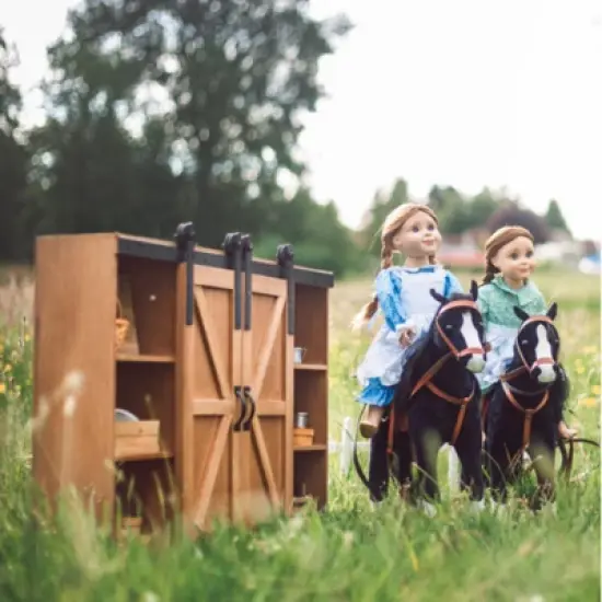 The Queen's Treasures 18 Inch Doll Little House Clothes Storage Trunk image {4}