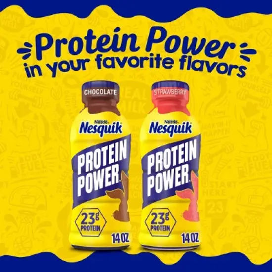 Nesquik Protein Power Chocolate - 14 fl oz​ image {4}