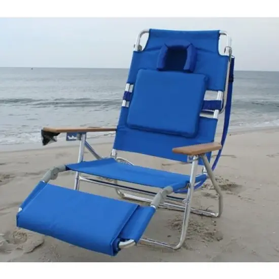 Ostrich Deluxe Padded 3-N-1 Outdoor Lounge Reclining Beach Chair image {3}