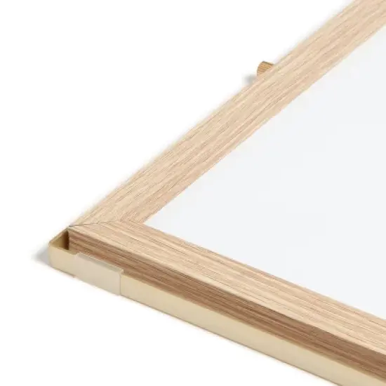 U Brands 12"x12" Frame Desktop Dry Erase Easel Natural: Magnetic Whiteboard with Wall Mount & Hardware image {6}