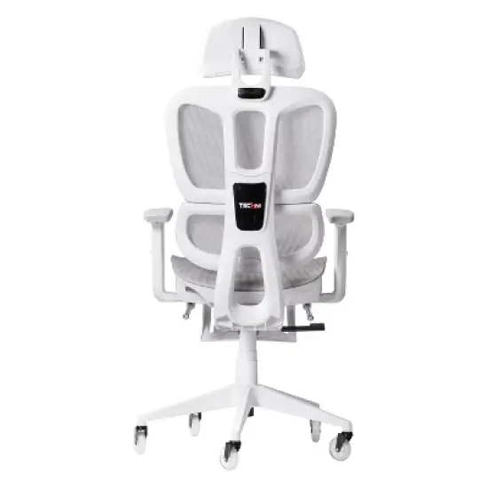 APRILSOUL White Mesh Gaming Chair image {7}