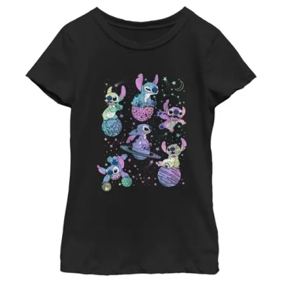 Girl's Lilo & Stitch Planetary Stitch T-Shirt image {3}