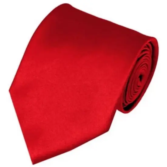 Solid Color 3.5 Inch Wide And 62 Inch Extra Long Necktie For Big & Tall Men image {4}