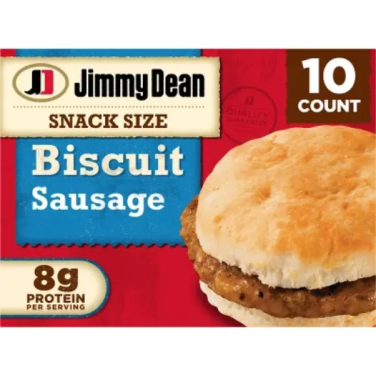 Jimmy Dean Biscuit Sausage Snack Size Frozen Sandwiches - 17oz image {7}