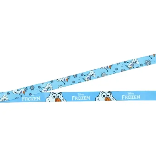 Disney Frozen Olaf Loveable Snowman Lanyard with ID Badge Holder and Charm image {3}