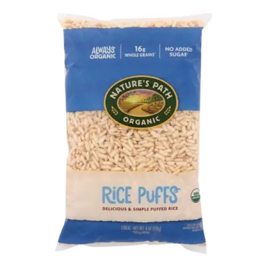 Nature's Path Organic Rice Puffs Cereal - Case of 12/6 oz image {1}