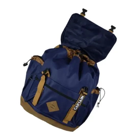 Marvel Captain America Flaptop Backpack Embroidered Logo Design Tech Laptop Tote Multicolored image {3}