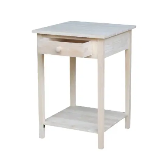 21" Nightstand Unfinished - International Concepts image {4}