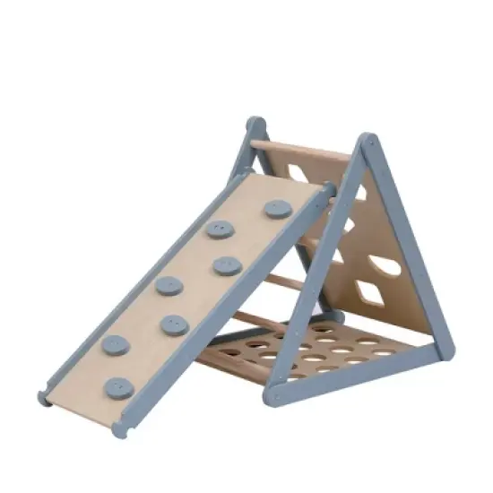 Funphix Pikler Climbing Set: Foldable Triangle and Slide Board image {6}