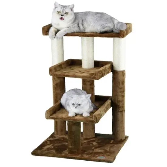 Go Pet Club 35" Classic Cat Tree Steps  with Sisal Covered Posts F101 image {3}