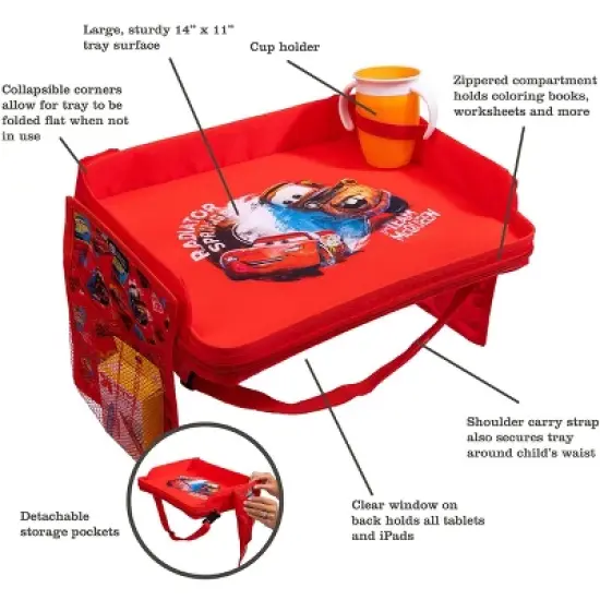 J.L. Childress Disney Baby by 3-in-1 Travel Tray & iPad Tablet Holder, Car Seat Lap Tray for Toddlers & Kids image {1}