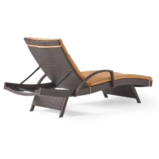 Christopher&nbsp;Knight&nbsp;Home&nbsp;Jessica&nbsp;Outdoor&nbsp;Rattan&nbsp;and&nbsp;Iron&nbsp;Adjustable&nbsp;Chaise&nbsp;Lounge&nbsp;with&nbsp;Cushion image {6}