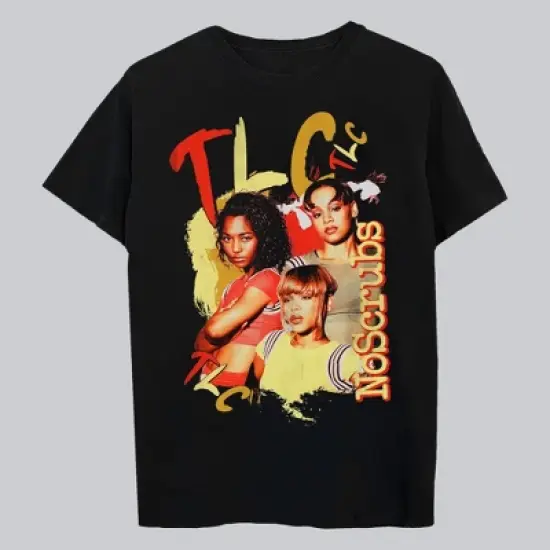 Men's TLC Short Sleeve Graphic T-Shirt - Black image {2}