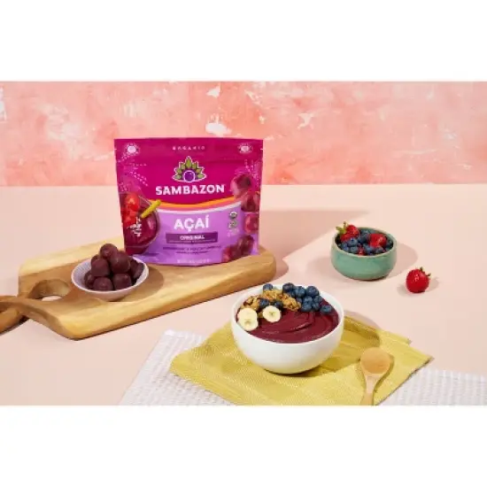 Sambazon Frozen Original Acai Berry & Guarana Globes - 12oz image {1}