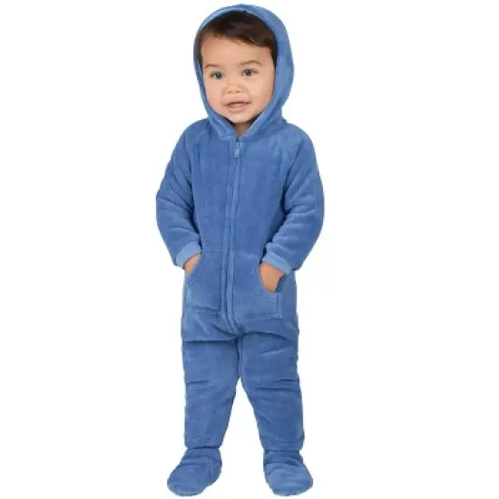 Footed Pajamas - Under The Sea Infant Hoodie Chenille Onesie image {3}