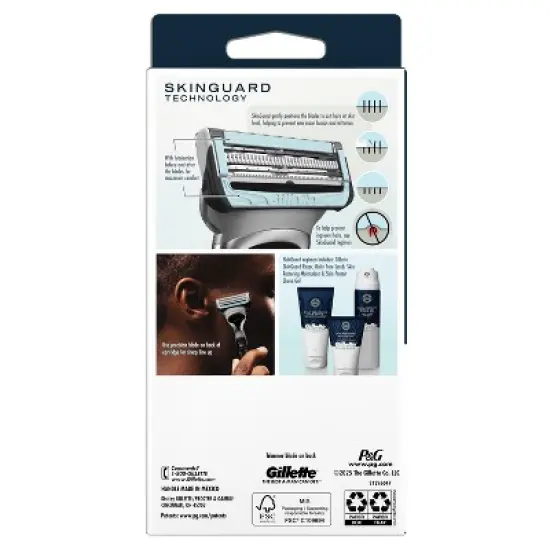 Gillette SkinGuard Razor + 2 Blade Refills image {10}