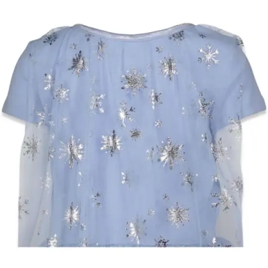 Disney Frozen Princess Anna Elsa Girls Cosplay Costume Gown and Headband Little Kid to Big Kid  image {4}