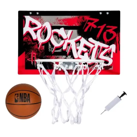 NBA Houston Rockets Over The Door Mini Basketball Hoop image {6}