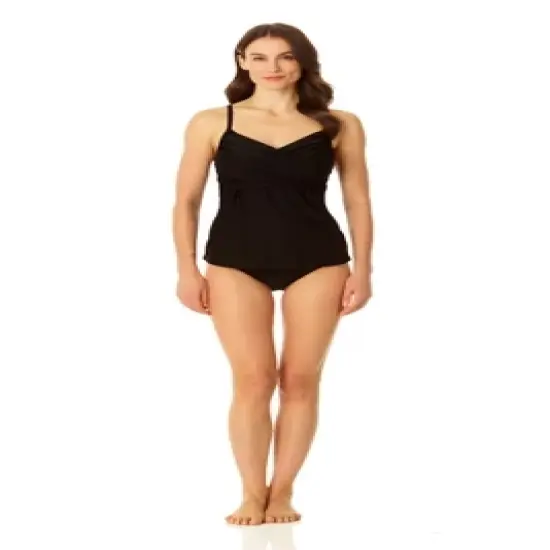 CopperControl by Coppersuit - Women's Cross Front Tankini Swimsuit Top image {4}