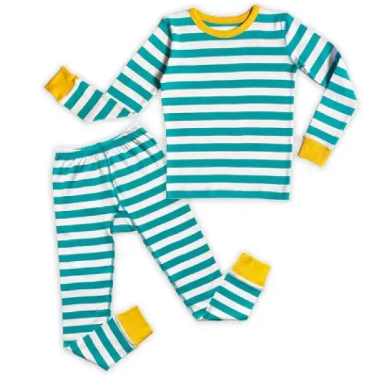 Mightly Kids' Fair Trade 100% Organic Cotton Tight Fit Pajamas Set image {12}