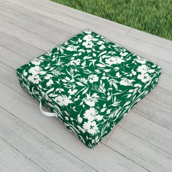 Marta Barragan Camarasa Monochrome wild garden Outdoor Floor Cushion - Deny Designs image {1}