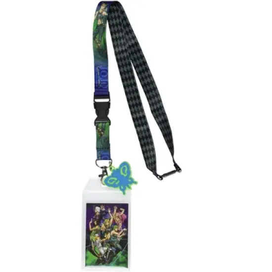 JoJo's Bizarre Adventure Lanyard ID Badge Holder Stone Ocean with Rubber Charm image {4}