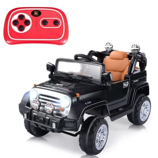 Costway 12V MP3 Kids Ride On Truck  Car RC Remote Control w/ LED Lights Music image {9}
