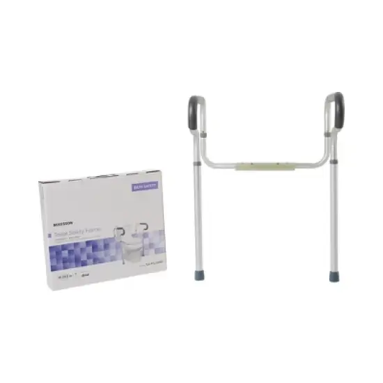 McKesson Toilet Safety Rail Aluminum Gray image {3}