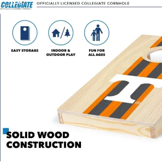 NCAA Tennessee Volunteers 1'x2' Wood Cornhole Set image {2}