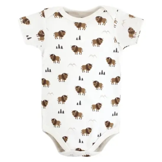 Hudson Baby Cotton Bodysuits, Wild Buffalo image {7}