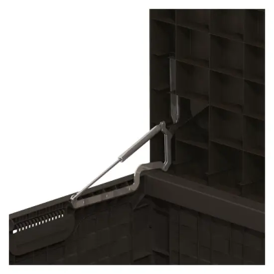 Starplast 153 Gallon Plastic Deck Box Black image {2}