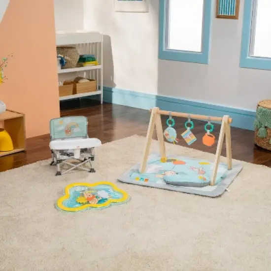 Bright Starts Disney Winnie the Pooh Once Upon a Tummy Time Water Mat - Blue image {6}