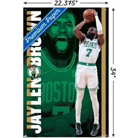 Trends International NBA Boston Celtics - Jaylen Brown 21 Unframed Wall Poster Prints image {2}