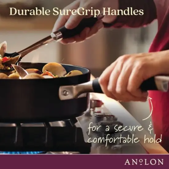 Anolon Advanced Home 11pc Hard Anodized Nonstick Cookware Set Onyx image {6}