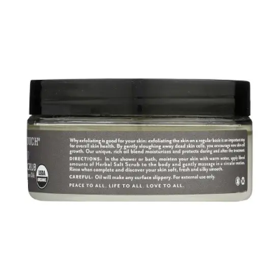 Soothing Touch Lavender Organic Herbal Salt Scrub - 10 oz image {2}