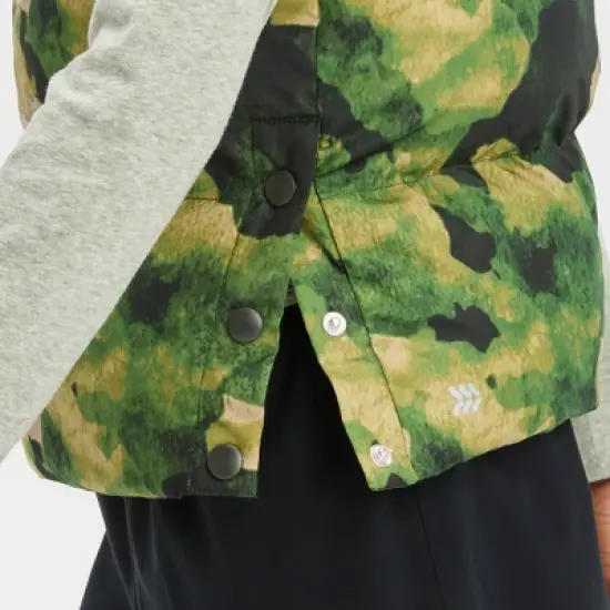 Boys' Puffer Vest  - All in Motion&trade; Olive Green S image {2}