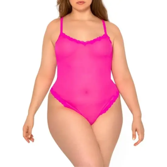 Smart & Sexy Women's Sheer Lace & Mesh Bodysuit image {2}