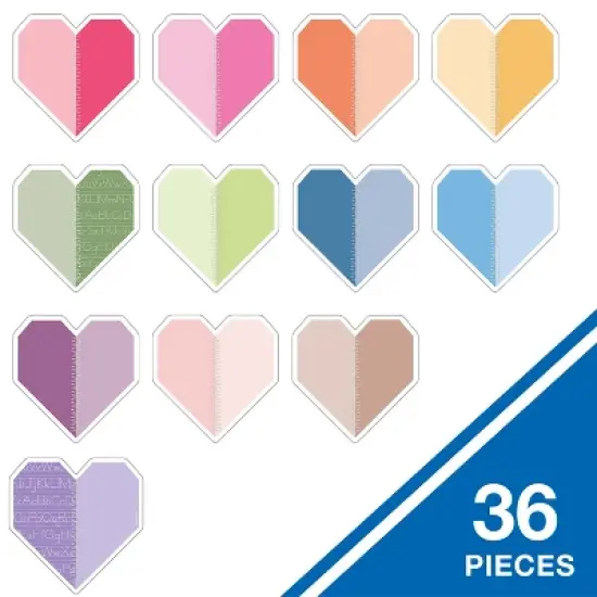 Carson Dellosa Education Crafty and Cool Handmade Hearts Cutouts, 36 Per Pack, 3 Packs image {2}