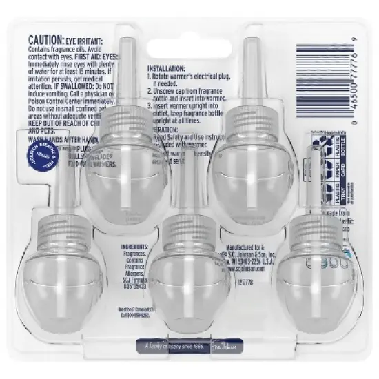 Glade PlugIns Scented Oil Air Freshener Refills Hawaiian Breeze - 3.35 fl oz/5pk image {2}