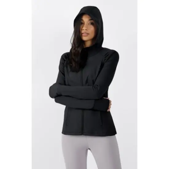 Yogalicious - Women's Slim Fit Hooded Track Jacket image {1}