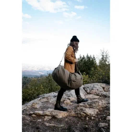 Stansport Cotton Canvas Duffel Bag With Handles O.D. image {3}