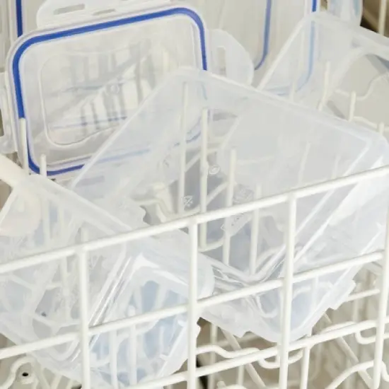 LocknLock Easy Essentials 20-Ounce Rectangular Food Storage Container Set - 6pc image {3}