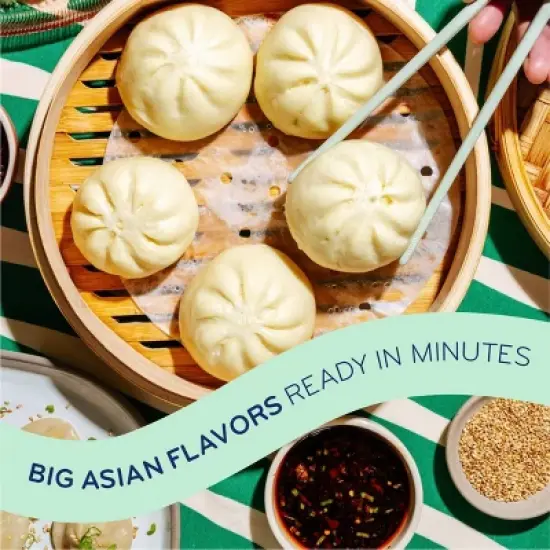 Laoban Dumplings Frozen Bao Buns Spicy Beef - 10oz/4pk image {6}