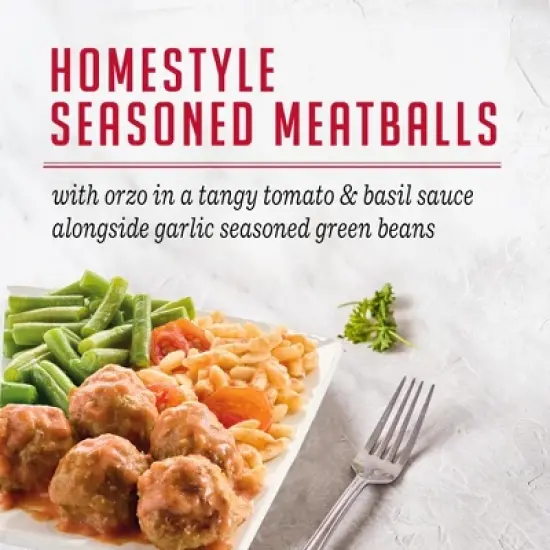 Evol Plated Meals Frozen Garlic Tomato Meatballs & Orzo - 10.8oz image {4}