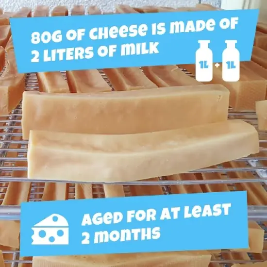 Swisscowers Cheese Crunchy Box for Small and Large Dogs - Made with 100% Swiss Milk, Lactose-free, Gluten-Free, No Preservatives, Bulk Packaging, 350g image {4}